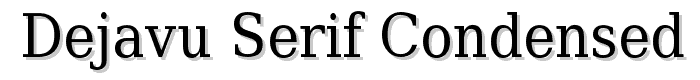 DejaVu Serif Condensed font